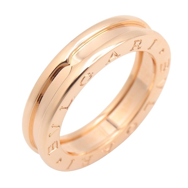BVLGARI B-zero1 Ring 1 Band 18KPG Pink Rose Gold Used unisex US size 6 #52