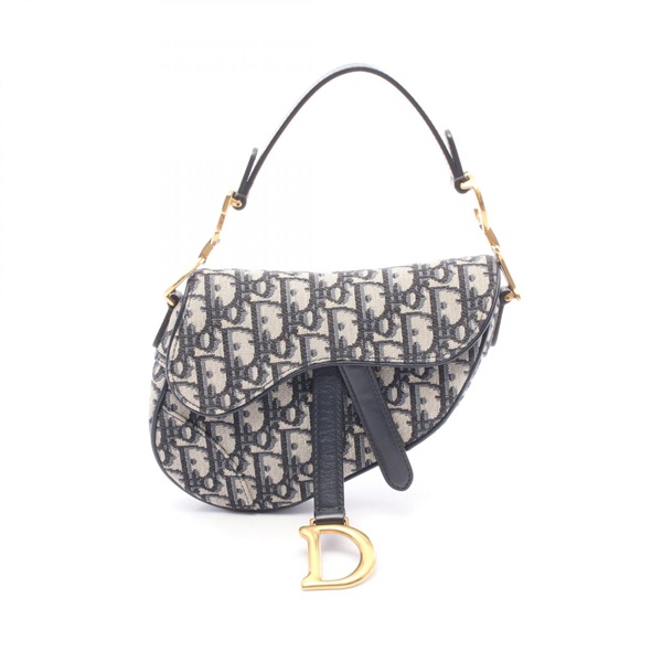 Christian Dior Mini Saddle Oblique Jacquard Handbag M0456CTZQ canvas leather