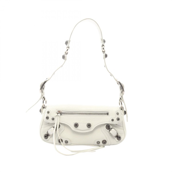 BALENCIAGA Le Cagole XS Shoulder Handbag leather White Used Women