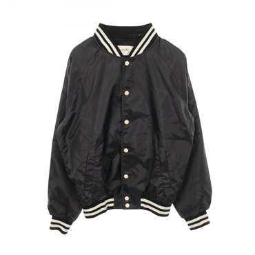 CELINE Teddy jacket Blouson 2W365495M Nylon Black White #44 Used mens
