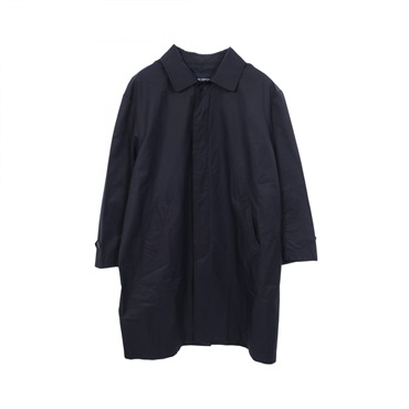 COMME des GARCONS HOMME Stainless collar coat Nylon cotton Navy Used mens #M