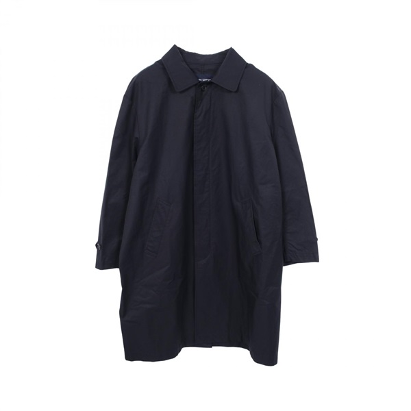 COMME des GARCONS HOMME Stainless collar coat Nylon cotton Navy Used mens #M
