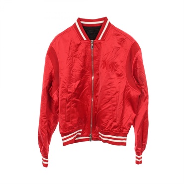 Dior x Shawn Stussy Blouson Jacket 183C435A5124 Nylon Red Used mens size 50