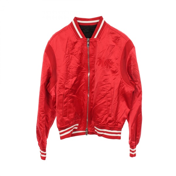 Dior x Shawn Stussy Blouson Jacket 183C435A5124 Nylon Red Used mens size 50