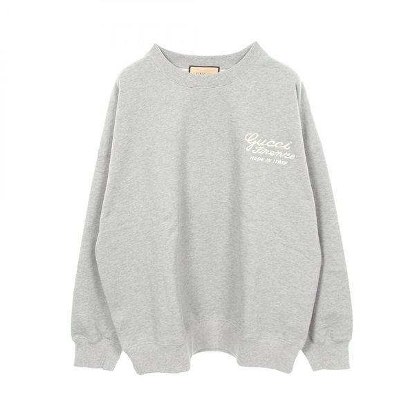 GUCCI Sweatshirts Tops cotton Gray Used mens size XL