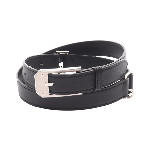HERMES Andy 26 Belt H010739 leather Black SHW Used mens B