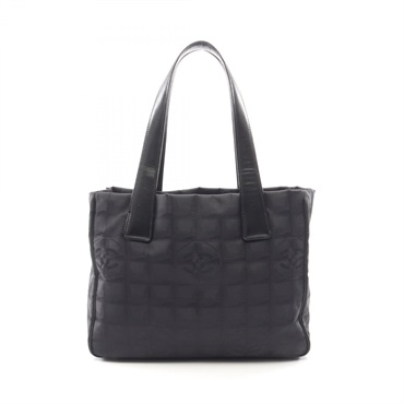 CHANEL New Travel Line PM Shoulder Tote Bag A20457 leather Nylon canvas GHW Used