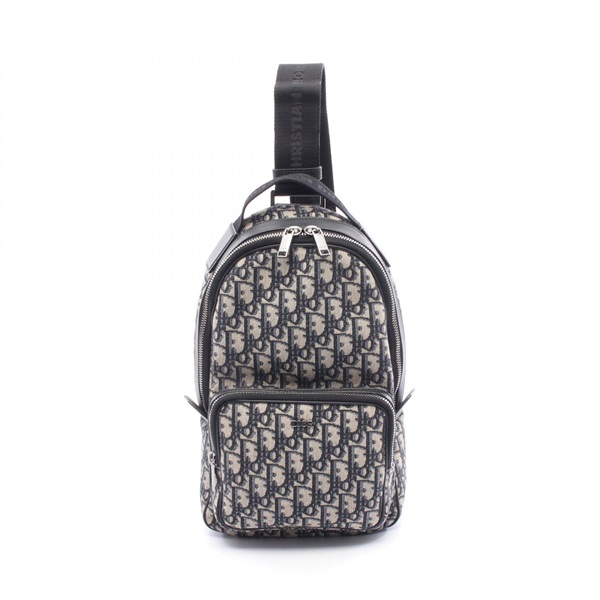 Christian Dior Rider Mini Sling Bag Oblique Waist Crossbody bag canvas Navy Used
