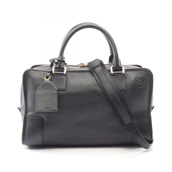 LOEWE Amazona 36 Shoulder Crossbody Handbag 352.30.N22 leather Black Used Women