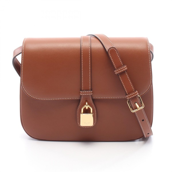 CELINE Medium Tabou Shoulder crossbody Bag 196583DK1 leather Brown Used Women