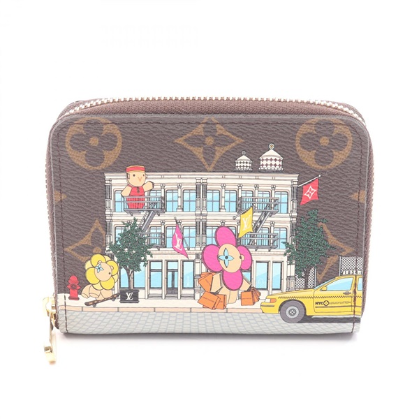 LOUIS VUITTON zip around purse wallet M81629 Monogram Vivienne canvas Used LV