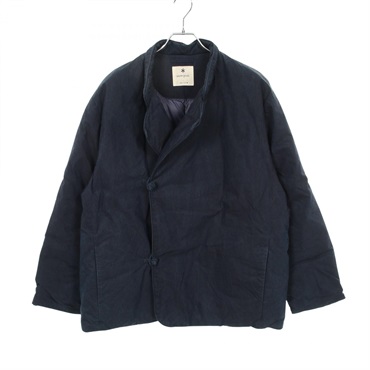 Snowpeak Indigo C/N Down jacket JK-21AU402 cotton Navy #L Used mens
