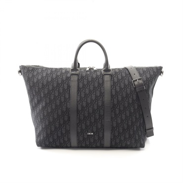 Christian Dior Weekender 40 Oblique Jacquard Travel Bag 1ESDU134YKY_H03E Used