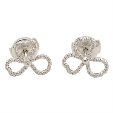 TIFFANY＆CO Paper Flower Diamond Pierced Earrings Pt950 Platinum Used Women