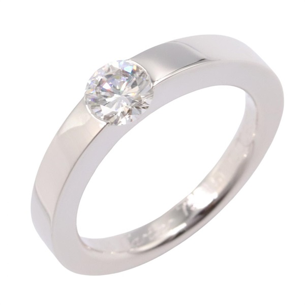 CARTIER Date with Ring Diamond 18KWG White Gold Used women US size 5.75 #51