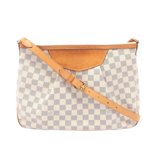 LOUIS VUITTON Siracusa MM Shoulder Crossbody Bag N41112 Damier Azur canvas Used