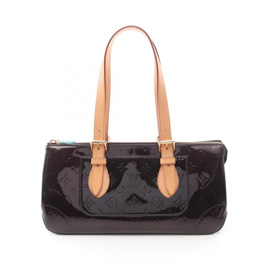 LOUIS VUITTON Bois de rose Avenue Handbag M93510 Monogram Vernis Amarrant Used