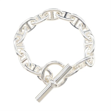 HERMES Chaine d'ancre MM 14 links Bracelet Silver925 Used Women