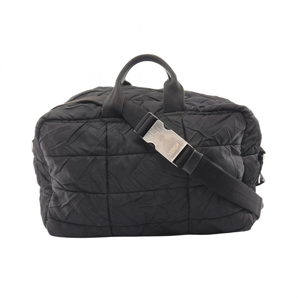 PRADA TESSUTO 2WAY Crossbody Boston bag VA0715 Nylon Black Used unisex