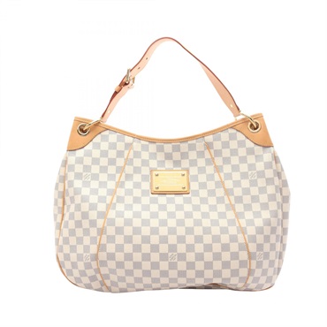 LOUIS VUITTON Galilea GM Shoulder Bag N55216 Damier Azur leather White Used LV