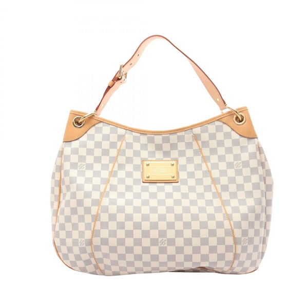 LOUIS VUITTON Galilea GM Shoulder Bag N55216 Damier Azur leather White Used LV