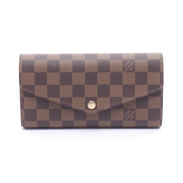 LOUIS VUITTON Portefeuille Sarah Bifold wallet N63209 Damier canvas Ebene Used