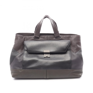 BOTTEGA VENETA Intrecciato Tote Bag leather Black Multicolor Used unisex