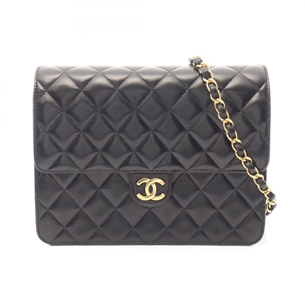 CHANEL Matelasse Single Flap Shoulder Bag A03569 Lamb leather Black Used GHW CC