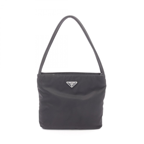 PRADA TESSUTO CITY Shoulder Bag B6243 Nylon Black Used Women