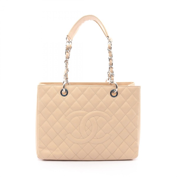 CHANEL Matelasse Grand Shopping GST chain shoulder Tote Bag A50995 Calfskin SHW