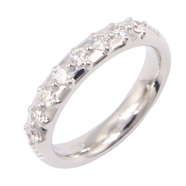 GUCCI Diamantissima Diamond Ring 18KWG White Gold Used women US size 4