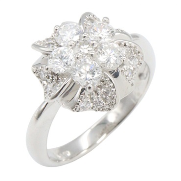 JEWELRY Diamond Ring Pt900 Platinum Used women US size 5.75