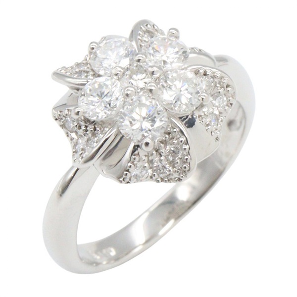 JEWELRY Diamond Ring Pt900 Platinum Used women US size 5.75