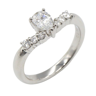 JEWELRY Diamond Ring PT1000 Platinum Used women US size 5.25