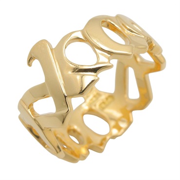 TIFFANY＆CO Love&Kiss Ring 18KYG Yellow Gold Used Unisex US Size 7