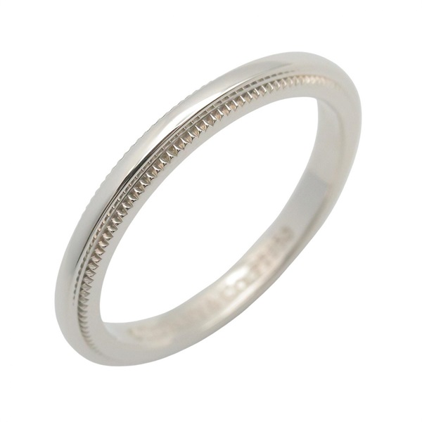 TIFFANY＆CO Milgrain Ring Pt950 Platinum Used Unisex US Size 3.25