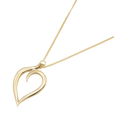 TIFFANY＆CO Leaf Necklace Pendant 46cm 18KYG Yellow Gold Used Women