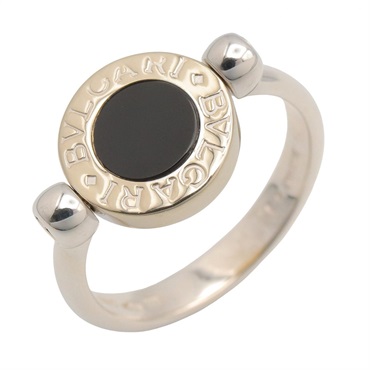 BVLGARI Bvlgari Bvlgari Onyx Ring 18KYG Yellow Gold Black Used #53 US Size 6.5