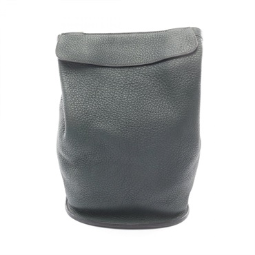 HERMES Sherpa PM Rucksack Backpack Fjord leather Green Vert fonce Used Women Y