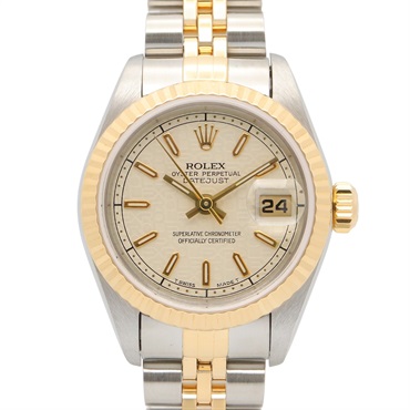 ROLEX Datejust S serial Wrist Watch 69173 AT 18KYG Yellow Gold SS Used Women