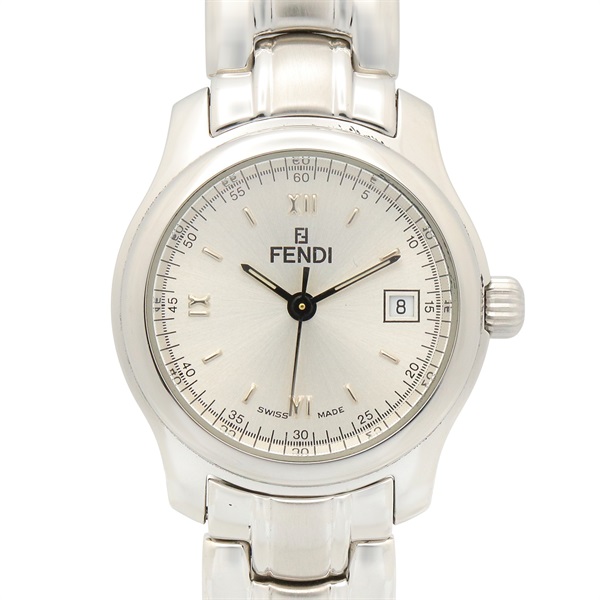 FENDI Wrist Watch 210L Quartz Stainless Steel White Used Women