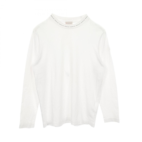 MONCLER Crew neck Long-sleeves T-shirt #S cotton White Used mens