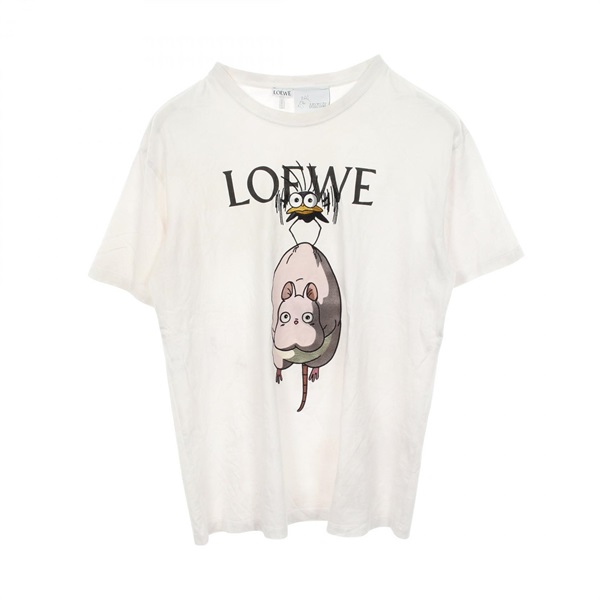 LOEWE × STUDIO GHIBLI Spirited Away T-shirt S928Y22J08 cotton White Used mens #S
