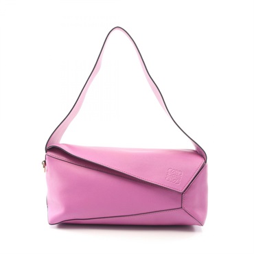 LOEWE puzzle hobo Shoulder hand Bag A510J67X01 leather Pink Used Women