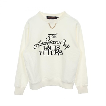 LOUIS VUITTON 37th America's Cup Sweatshirts Tops cotton White Used Women #XS