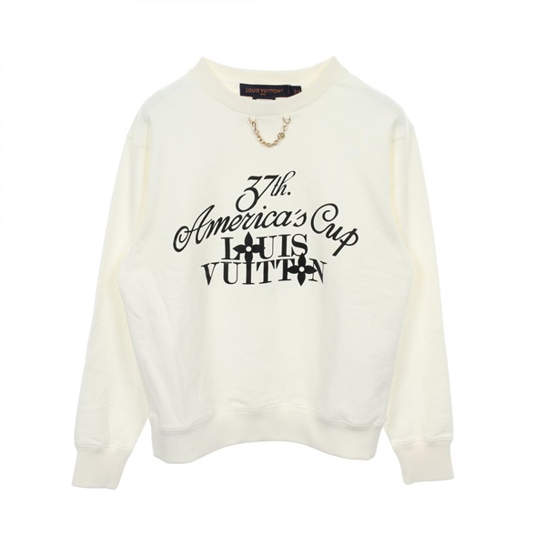 LOUIS VUITTON 37th America's Cup Sweatshirts Tops cotton White Used Women #XS