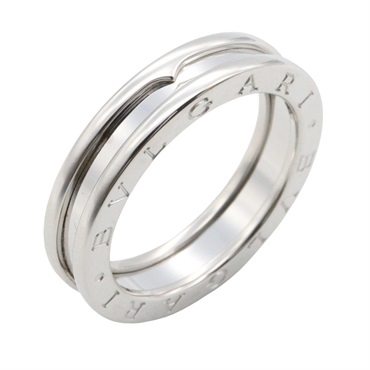 BVLGARI B.zero1 1 Band Ring 18KWG White Gold Used Women US size #7.5 #56