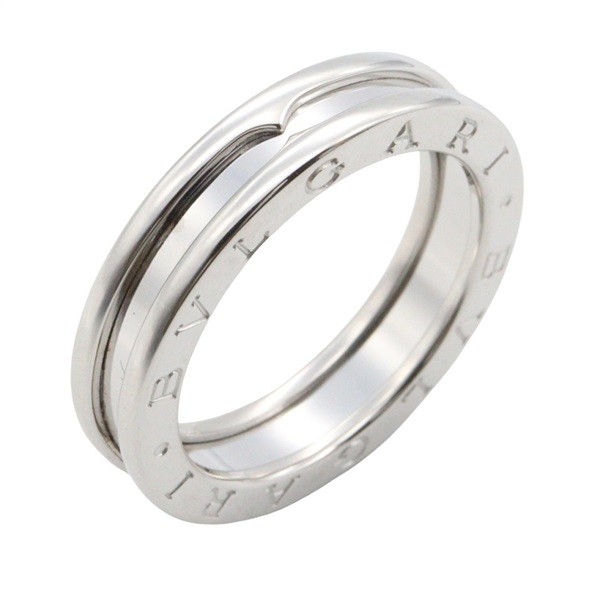 BVLGARI B.zero1 1 Band Ring 18KWG White Gold Used Women US size #7.5 #56