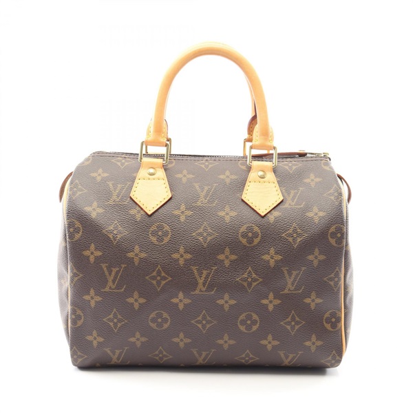 LOUIS VUITTON Speedy 25 Handbag M41528 Monogram leather Brown Used Women