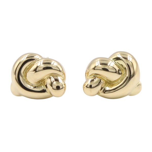 TIFFANY＆CO knot Pierced earrings 18KYG Yellow Gold Used women
